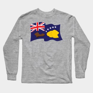 Booting Flag Pocket Long Sleeve T-Shirt